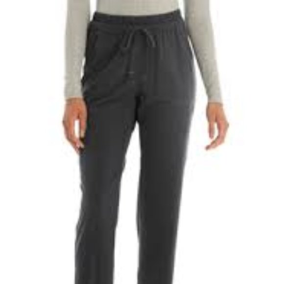 SCRUBSTAR WOMENS SZ 2 X DRAWSTRING PANTS PEWTER STRETCH GRAY MEDICAL DOCTOR NWT - Picture 1 of 13